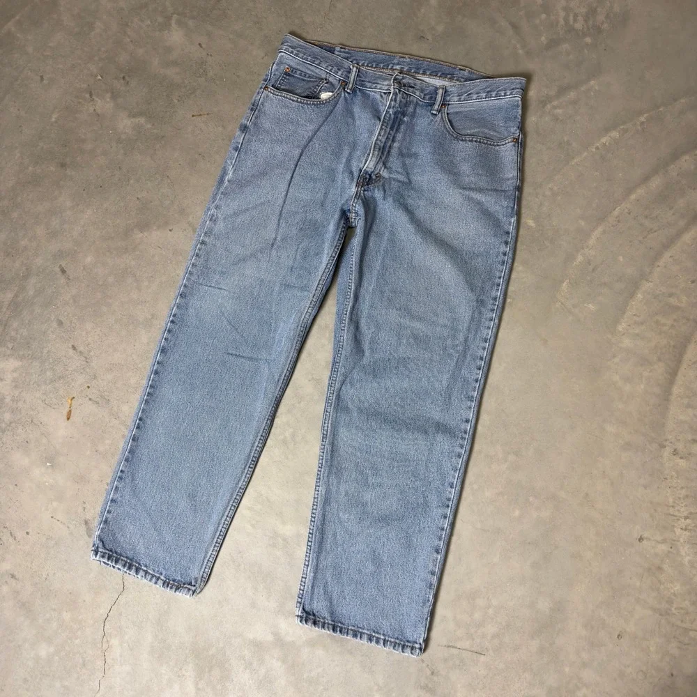 Levi's 550 Relaxed Fit Jeans Mens 38x30 Light Wash Blue Baggy Streetwear Denim